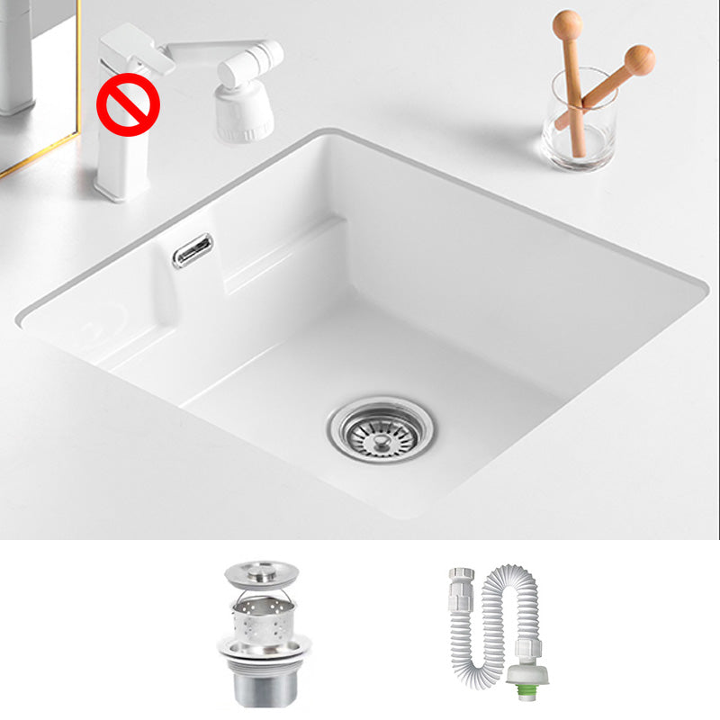 Traditional Undermount Bathroom Sink Rectangular with Faucet Basin Sink 16"L x 18"W x 8"H Sink Clearhalo 'Bathroom Remodel & Bathroom Fixtures' 'Bathroom Sinks & Faucet Components' 'Bathroom Sinks' 'bathroom_sink' 'Home Improvement' 'home_improvement' 'home_improvement_bathroom_sink' 7099047