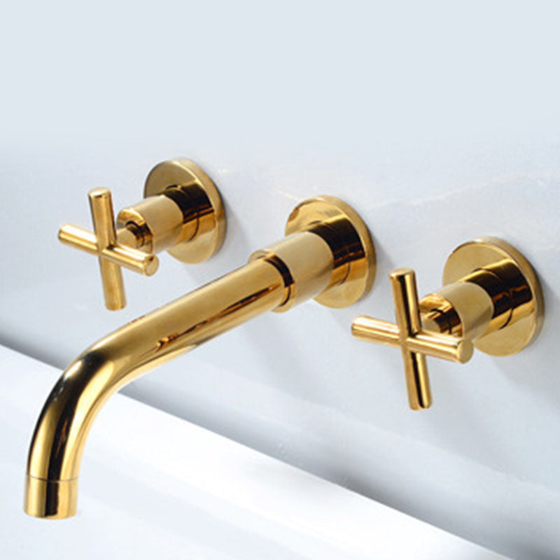 Modern Wall Mounted Faucet Bathroom Rotate Handle Bathtub Faucet Clearhalo 'Bathroom Remodel & Bathroom Fixtures' 'Bathtub Faucets' 'bathtub_faucets' 'Home Improvement' 'home_improvement' 'home_improvement_bathtub_faucets' 7099250