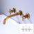 Modern Wall Mounted Faucet Bathroom Rotate Handle Bathtub Faucet Brass Fission Clearhalo 'Bathroom Remodel & Bathroom Fixtures' 'Bathtub Faucets' 'bathtub_faucets' 'Home Improvement' 'home_improvement' 'home_improvement_bathtub_faucets' 7099259