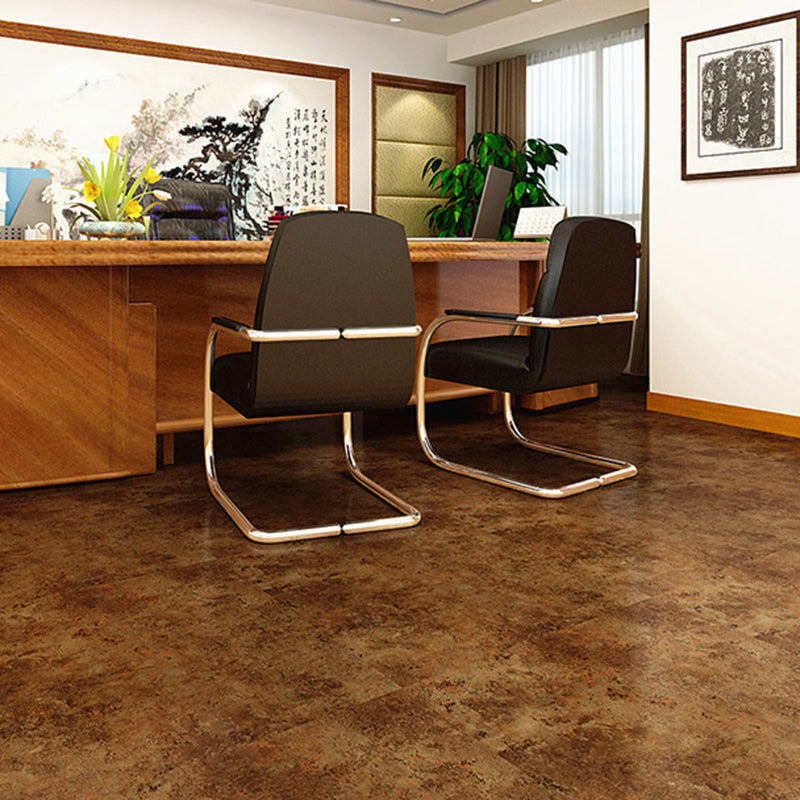 Peel and Stick PVC Flooring Smooth Waterproof Vinyl Flooring for Living Room Brown Clearhalo 'Flooring 'Home Improvement' 'home_improvement' 'home_improvement_vinyl_flooring' 'Vinyl Flooring' 'vinyl_flooring' Walls and Ceiling' 7099363