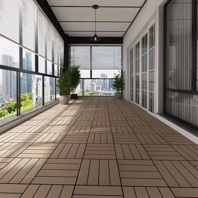 Composite Deck Plank Solid Color Interlocking Wood Flooring Tiles Clearhalo 'Home Improvement' 'home_improvement' 'home_improvement_outdoor_deck_tiles_planks' 'Outdoor Deck Tiles & Planks' 'Outdoor Flooring & Tile' 'Outdoor Remodel' 'outdoor_deck_tiles_planks' 7099433
