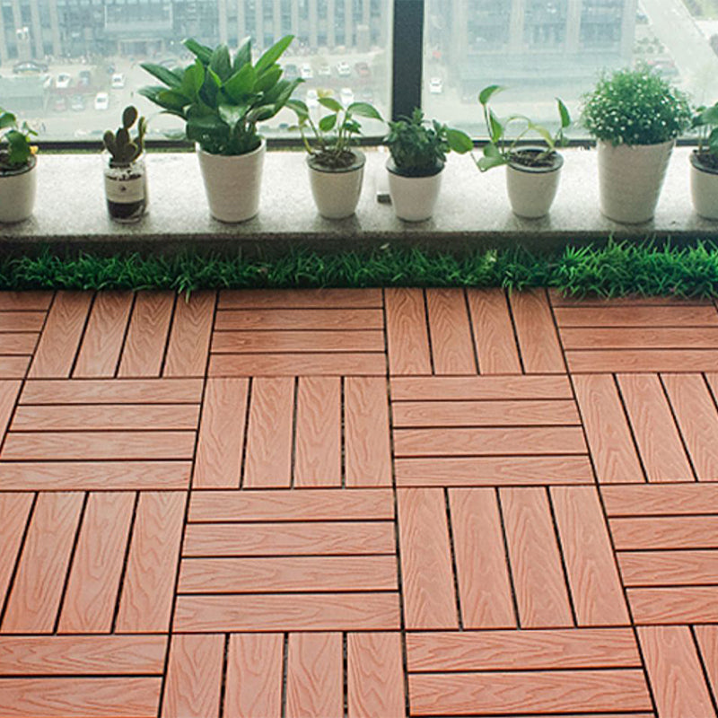 Composite Deck Plank Solid Color Interlocking Wood Flooring Tiles Clearhalo 'Home Improvement' 'home_improvement' 'home_improvement_outdoor_deck_tiles_planks' 'Outdoor Deck Tiles & Planks' 'Outdoor Flooring & Tile' 'Outdoor Remodel' 'outdoor_deck_tiles_planks' 7099439