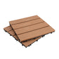 Composite Deck Plank Solid Color Interlocking Wood Flooring Tiles Light Brown Straight Grain Clearhalo 'Home Improvement' 'home_improvement' 'home_improvement_outdoor_deck_tiles_planks' 'Outdoor Deck Tiles & Planks' 'Outdoor Flooring & Tile' 'Outdoor Remodel' 'outdoor_deck_tiles_planks' 7099444