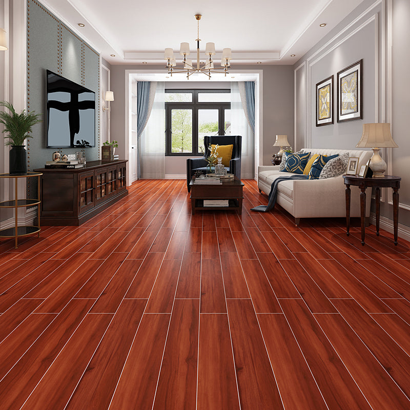 Dark Brown Wood Grain Pattern Tile Rectangular Singular for Drawing Room Clearhalo 'Floor Tiles & Wall Tiles' 'floor_tiles_wall_tiles' 'Flooring 'Home Improvement' 'home_improvement' 'home_improvement_floor_tiles_wall_tiles' Walls and Ceiling' 7099804