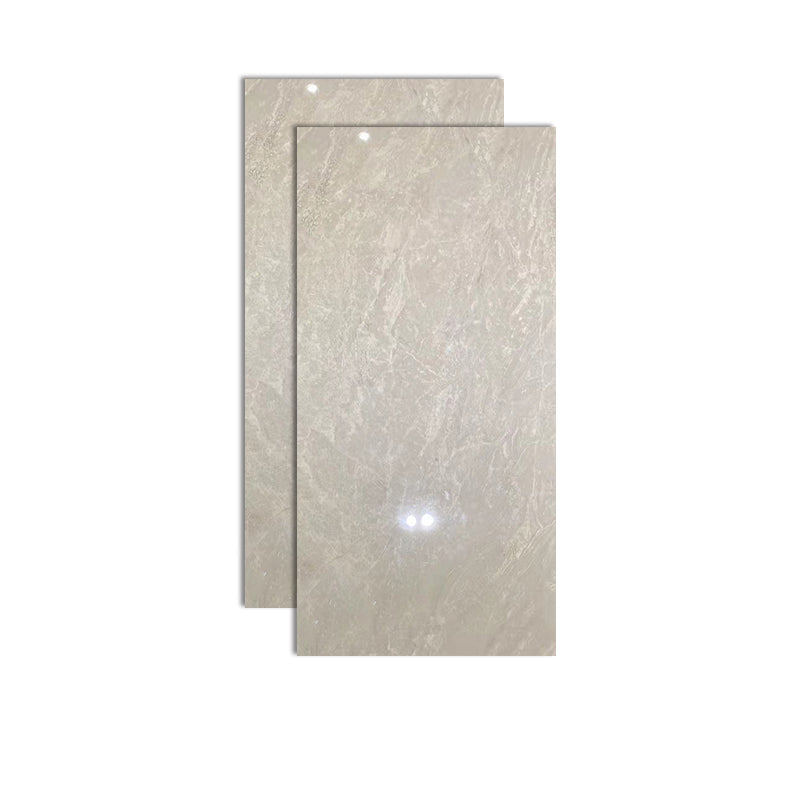 Home Indoor Floor Wall Tile Polished Marble Print Rectangle Ceramic Floor Tile Grey Clearhalo 'Floor Tiles & Wall Tiles' 'floor_tiles_wall_tiles' 'Flooring 'Home Improvement' 'home_improvement' 'home_improvement_floor_tiles_wall_tiles' Walls and Ceiling' 7099824