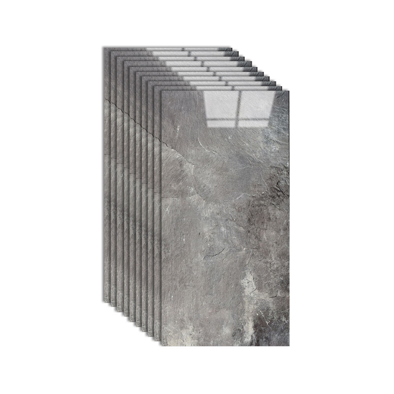 Single Tile Wallpaper Rectangular Plastic Peel and Stick Backsplash Wall Tile Dark Gray 1' x 2' Clearhalo 'Flooring 'Home Improvement' 'home_improvement' 'home_improvement_peel_stick_blacksplash' 'Peel & Stick Backsplash Tile' 'peel_stick_blacksplash' 'Walls & Ceilings' Walls and Ceiling' 7099863