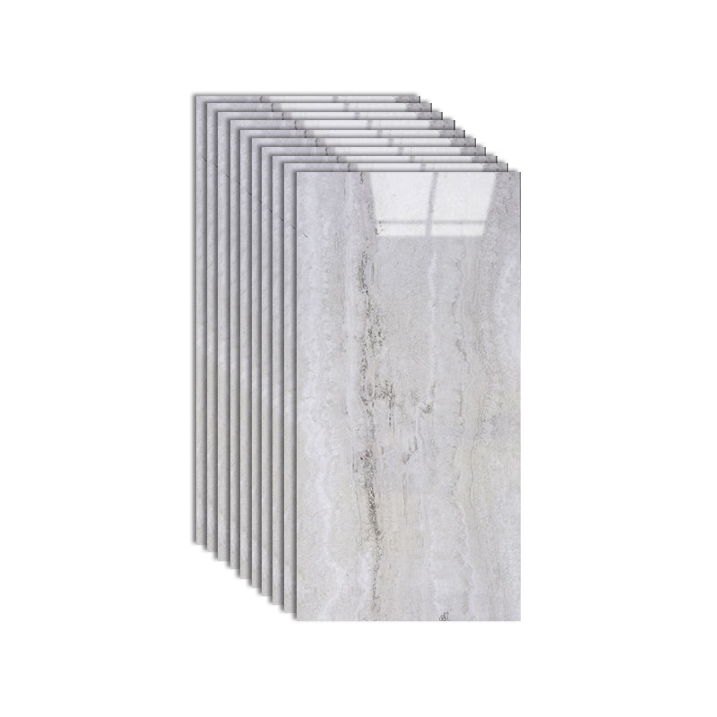 Single Tile Wallpaper Rectangular Plastic Peel and Stick Backsplash Wall Tile Light Gray 1' x 2' Clearhalo 'Flooring 'Home Improvement' 'home_improvement' 'home_improvement_peel_stick_blacksplash' 'Peel & Stick Backsplash Tile' 'peel_stick_blacksplash' 'Walls & Ceilings' Walls and Ceiling' 7099865