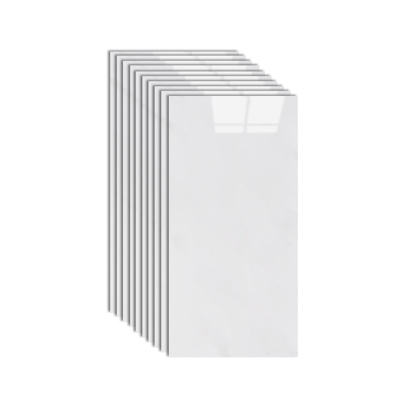 Single Tile Wallpaper Rectangular Plastic Peel and Stick Backsplash Wall Tile White 1' x 2' Clearhalo 'Flooring 'Home Improvement' 'home_improvement' 'home_improvement_peel_stick_blacksplash' 'Peel & Stick Backsplash Tile' 'peel_stick_blacksplash' 'Walls & Ceilings' Walls and Ceiling' 7099867