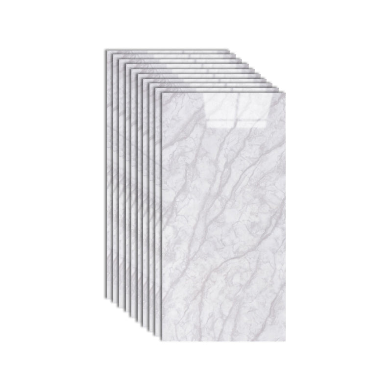 Single Tile Wallpaper Rectangular Plastic Peel and Stick Backsplash Wall Tile Gray-White 1' x 2' Clearhalo 'Flooring 'Home Improvement' 'home_improvement' 'home_improvement_peel_stick_blacksplash' 'Peel & Stick Backsplash Tile' 'peel_stick_blacksplash' 'Walls & Ceilings' Walls and Ceiling' 7099872