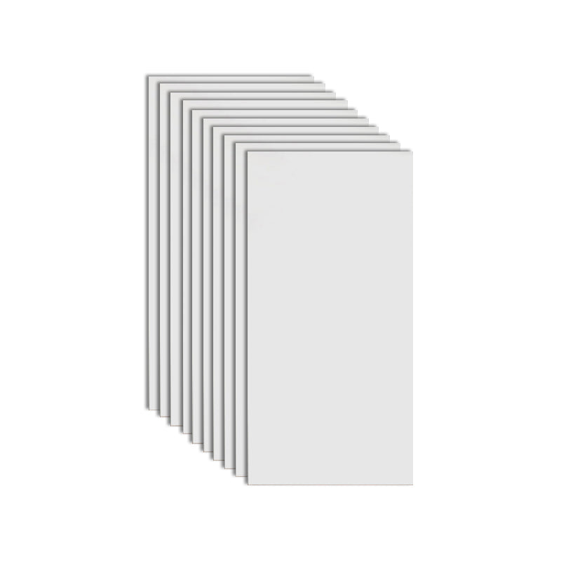 Single Tile Wallpaper Rectangular Plastic Peel and Stick Backsplash Wall Tile White 1'4" x 2'7" Clearhalo 'Flooring 'Home Improvement' 'home_improvement' 'home_improvement_peel_stick_blacksplash' 'Peel & Stick Backsplash Tile' 'peel_stick_blacksplash' 'Walls & Ceilings' Walls and Ceiling' 7099880