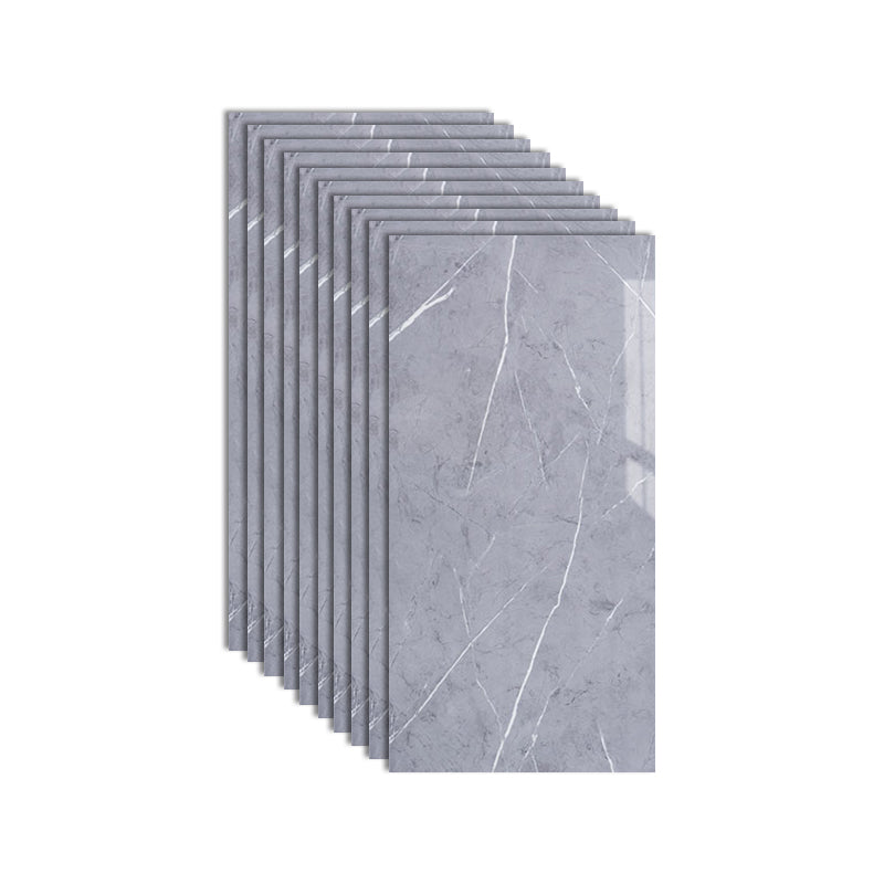 PVC Peel and Stick Tile Rectangular Single Tile Wallpaper with Stain Resistant Silver Gray Clearhalo 'Flooring 'Home Improvement' 'home_improvement' 'home_improvement_peel_stick_blacksplash' 'Peel & Stick Backsplash Tile' 'peel_stick_blacksplash' 'Walls & Ceilings' Walls and Ceiling' 7099908