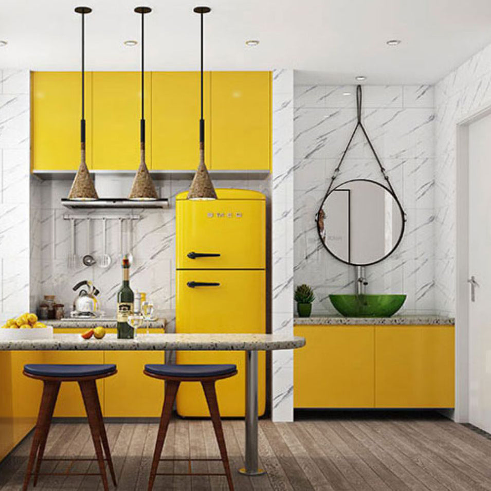 Single Tile Wallpaper Plastic Peel and Stick Backsplash Wall Tile Clearhalo 'Flooring 'Home Improvement' 'home_improvement' 'home_improvement_peel_stick_blacksplash' 'Peel & Stick Backsplash Tile' 'peel_stick_blacksplash' 'Walls & Ceilings' Walls and Ceiling' 7099930