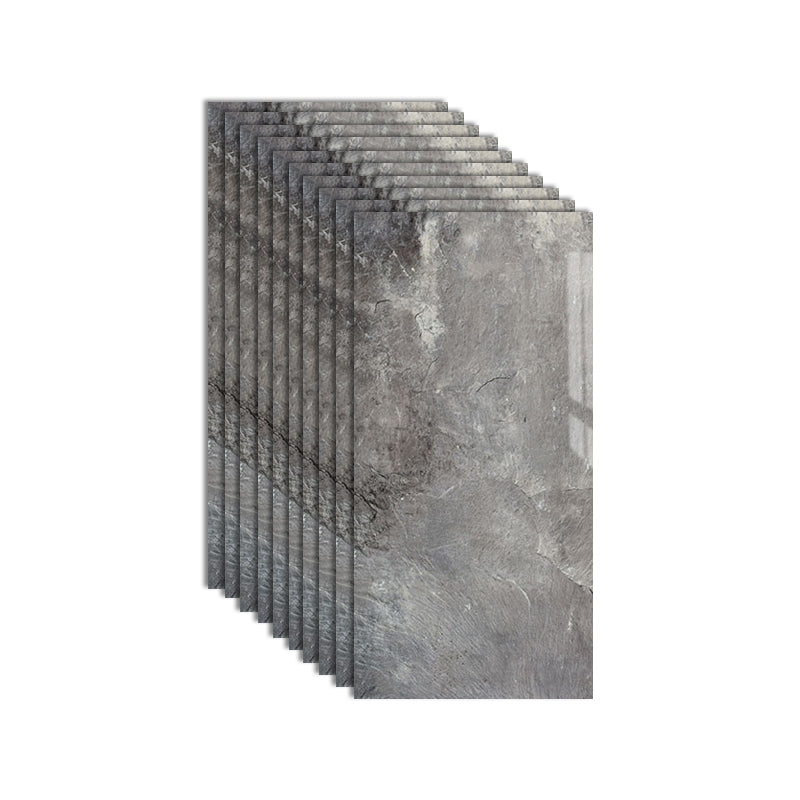 Single Tile Wallpaper Plastic Peel and Stick Backsplash Wall Tile Dark Gray 1'4" x 2'7" Clearhalo 'Flooring 'Home Improvement' 'home_improvement' 'home_improvement_peel_stick_blacksplash' 'Peel & Stick Backsplash Tile' 'peel_stick_blacksplash' 'Walls & Ceilings' Walls and Ceiling' 7099937