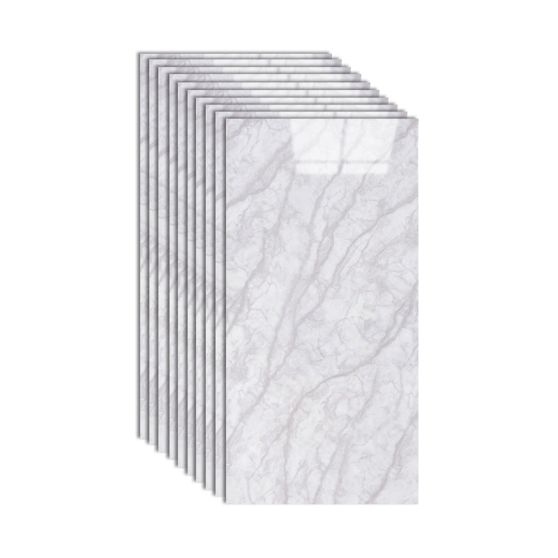 Plastic Peel and Stick Wall Tile Rectangular Waterproof Peel and Stick Wall Tile Light Gray-White 1' x 2' Clearhalo 'Flooring 'Home Improvement' 'home_improvement' 'home_improvement_peel_stick_blacksplash' 'Peel & Stick Backsplash Tile' 'peel_stick_blacksplash' 'Walls & Ceilings' Walls and Ceiling' 7099966