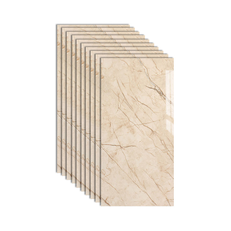 Plastic Peel and Stick Wall Tile Rectangular Waterproof Peel and Stick Wall Tile Yellow 1'4" x 2'7" Clearhalo 'Flooring 'Home Improvement' 'home_improvement' 'home_improvement_peel_stick_blacksplash' 'Peel & Stick Backsplash Tile' 'peel_stick_blacksplash' 'Walls & Ceilings' Walls and Ceiling' 7099973