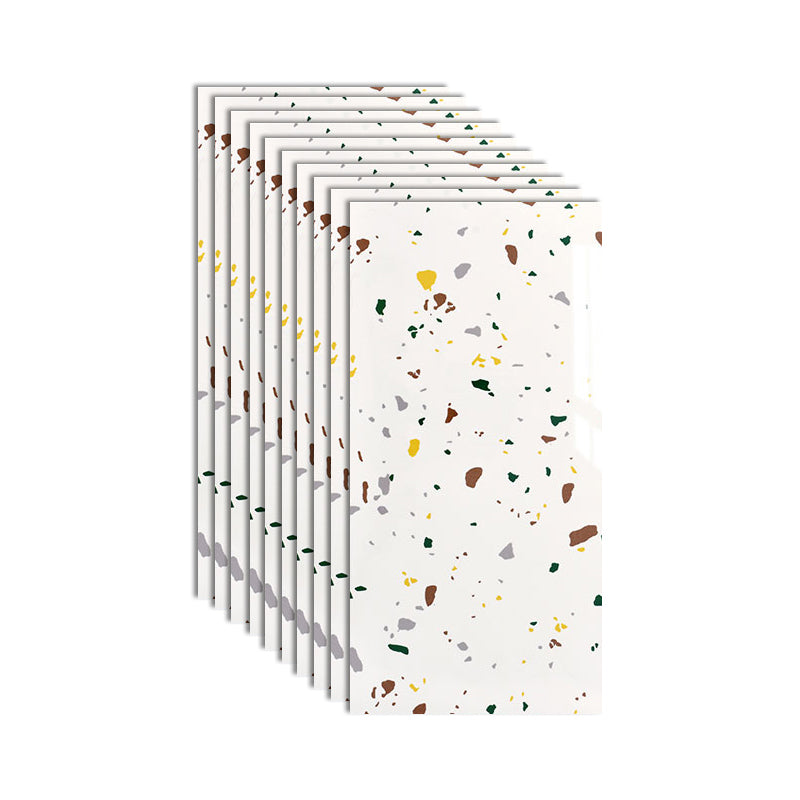 Plastic Peel and Stick Wall Tile Rectangular Waterproof Peel and Stick Wall Tile Red-Yellow-Green 1'4" x 2'7" Clearhalo 'Flooring 'Home Improvement' 'home_improvement' 'home_improvement_peel_stick_blacksplash' 'Peel & Stick Backsplash Tile' 'peel_stick_blacksplash' 'Walls & Ceilings' Walls and Ceiling' 7099975