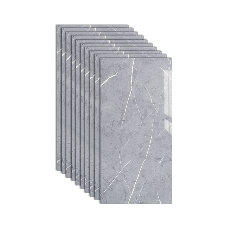 Plastic Peel and Stick Wall Tile Rectangular Waterproof Peel and Stick Wall Tile Silver Gray 1'4" x 2'7" Clearhalo 'Flooring 'Home Improvement' 'home_improvement' 'home_improvement_peel_stick_blacksplash' 'Peel & Stick Backsplash Tile' 'peel_stick_blacksplash' 'Walls & Ceilings' Walls and Ceiling' 7099976
