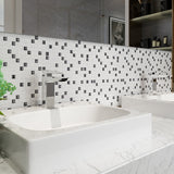 Square Peel & Stick Mosaic Tile Plastic Grid Peel & Stick Mosaic Tile Clearhalo 'Flooring 'Home Improvement' 'home_improvement' 'home_improvement_peel_stick_blacksplash' 'Peel & Stick Backsplash Tile' 'peel_stick_blacksplash' 'Walls & Ceilings' Walls and Ceiling' 7100022