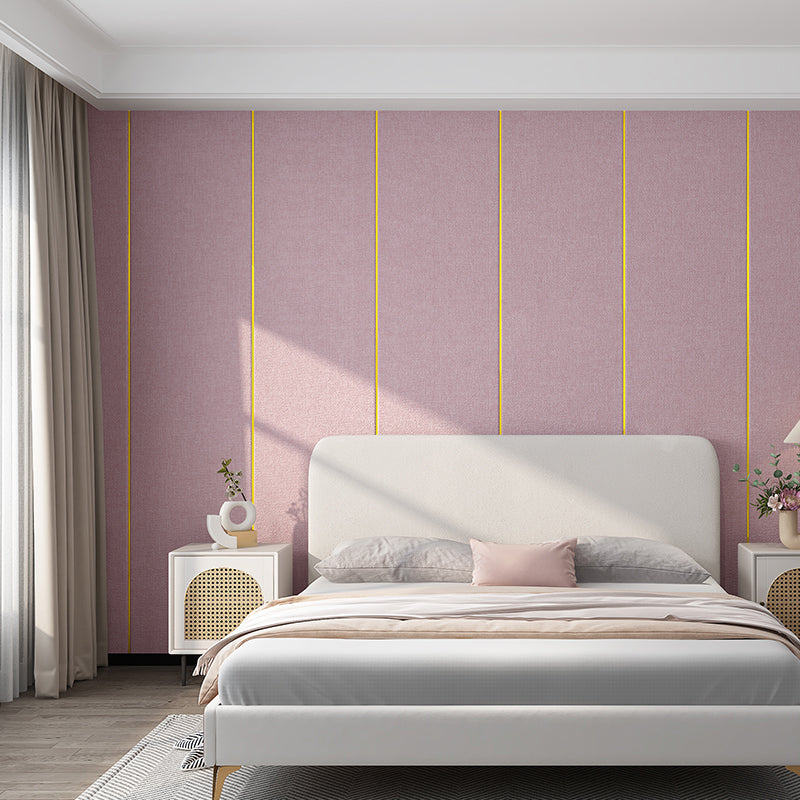 Modern Wall Covering Paneling Smooth Wall Interior Upholstered Plank Rose Bloom Clearhalo 'Flooring 'Home Improvement' 'home_improvement' 'home_improvement_wall_paneling' 'Wall Paneling' 'wall_paneling' 'Walls & Ceilings' Walls and Ceiling' 7100116