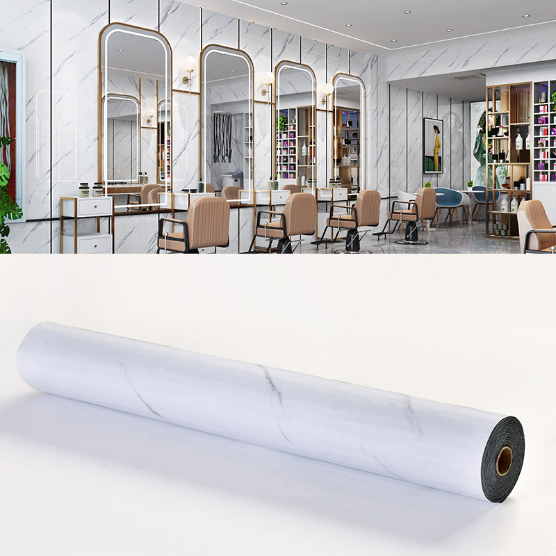 Modern Pearl Wainscoting PVC Wall Access Panel Peel and Stick Tin Plate Gloss White Clearhalo 'Flooring 'Home Improvement' 'home_improvement' 'home_improvement_wall_paneling' 'Wall Paneling' 'wall_paneling' 'Walls & Ceilings' Walls and Ceiling' 7100125