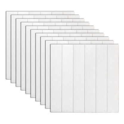 Modern Wall Ceiling PVC Self-Adhesive 3D Embossed Waterproof Wall Access Panel White Clearhalo 'Flooring 'Home Improvement' 'home_improvement' 'home_improvement_wall_paneling' 'Wall Paneling' 'wall_paneling' 'Walls & Ceilings' Walls and Ceiling' 7100142