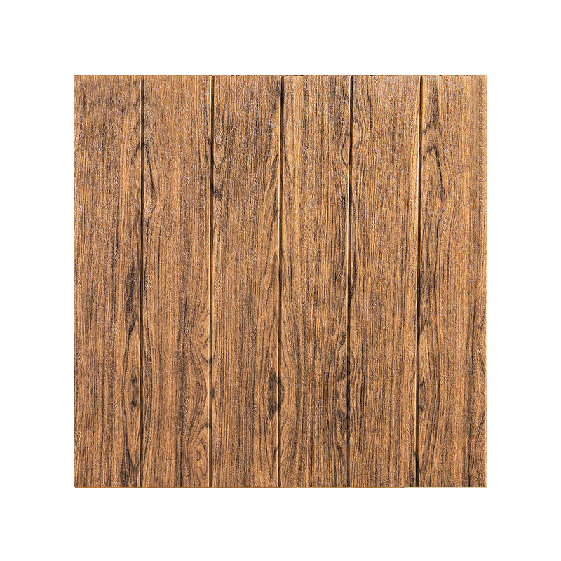 Contemporary Wainscoting Indoor Peel and Press Wainscoting with Waterproof Brown Clearhalo 'Flooring 'Home Improvement' 'home_improvement' 'home_improvement_wall_paneling' 'Wall Paneling' 'wall_paneling' 'Walls & Ceilings' Walls and Ceiling' 7100171