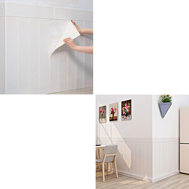 Contemporary Wainscoting Indoor Peel and Press Wainscoting with Waterproof Clearhalo 'Flooring 'Home Improvement' 'home_improvement' 'home_improvement_wall_paneling' 'Wall Paneling' 'wall_paneling' 'Walls & Ceilings' Walls and Ceiling' 7100173
