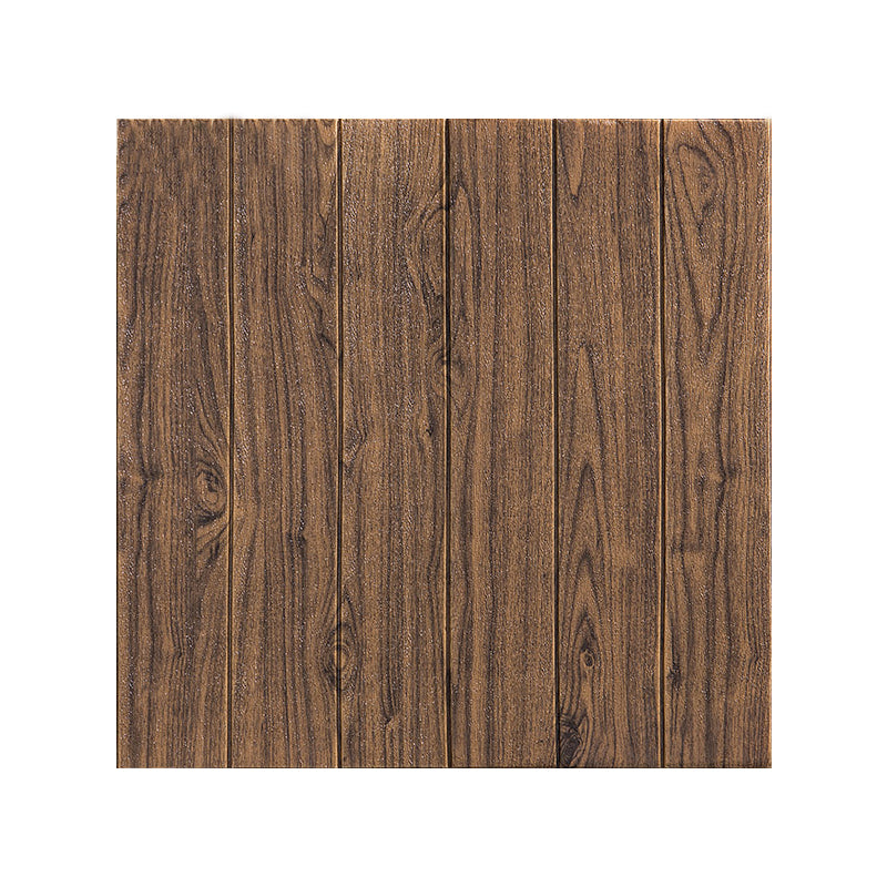 Contemporary Wainscoting Indoor Peel and Press Wainscoting with Waterproof Brown Clearhalo 'Flooring 'Home Improvement' 'home_improvement' 'home_improvement_wall_paneling' 'Wall Paneling' 'wall_paneling' 'Walls & Ceilings' Walls and Ceiling' 7100181