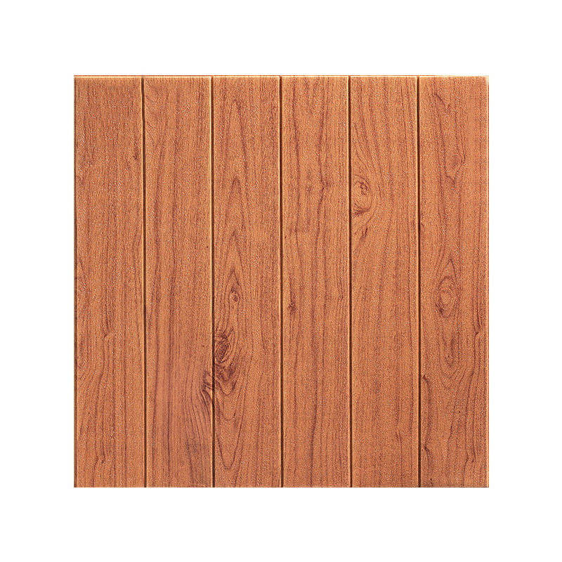 Contemporary Wainscoting Indoor Peel and Press Wainscoting with Waterproof Red Wood Clearhalo 'Flooring 'Home Improvement' 'home_improvement' 'home_improvement_wall_paneling' 'Wall Paneling' 'wall_paneling' 'Walls & Ceilings' Walls and Ceiling' 7100184