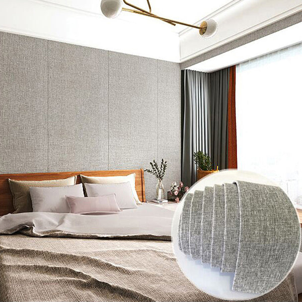 Contemporary Wall Tile Solid Color Peel and Stick Wall Paneling Grey Clearhalo 'Flooring 'Home Improvement' 'home_improvement' 'home_improvement_wall_paneling' 'Wall Paneling' 'wall_paneling' 'Walls & Ceilings' Walls and Ceiling' 7100241