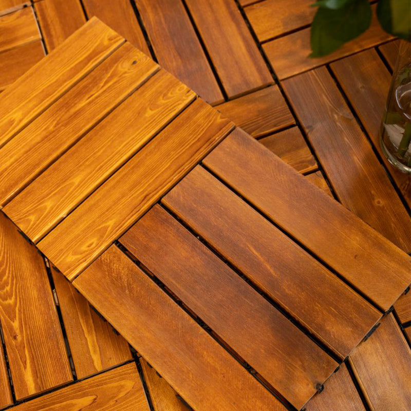 Tradition Water Resistant Floor Tile Smooth Click Lock Pine Wood for Living Room Yellow-Brown Clearhalo 'Flooring 'Hardwood Flooring' 'hardwood_flooring' 'Home Improvement' 'home_improvement' 'home_improvement_hardwood_flooring' Walls and Ceiling' 7100626