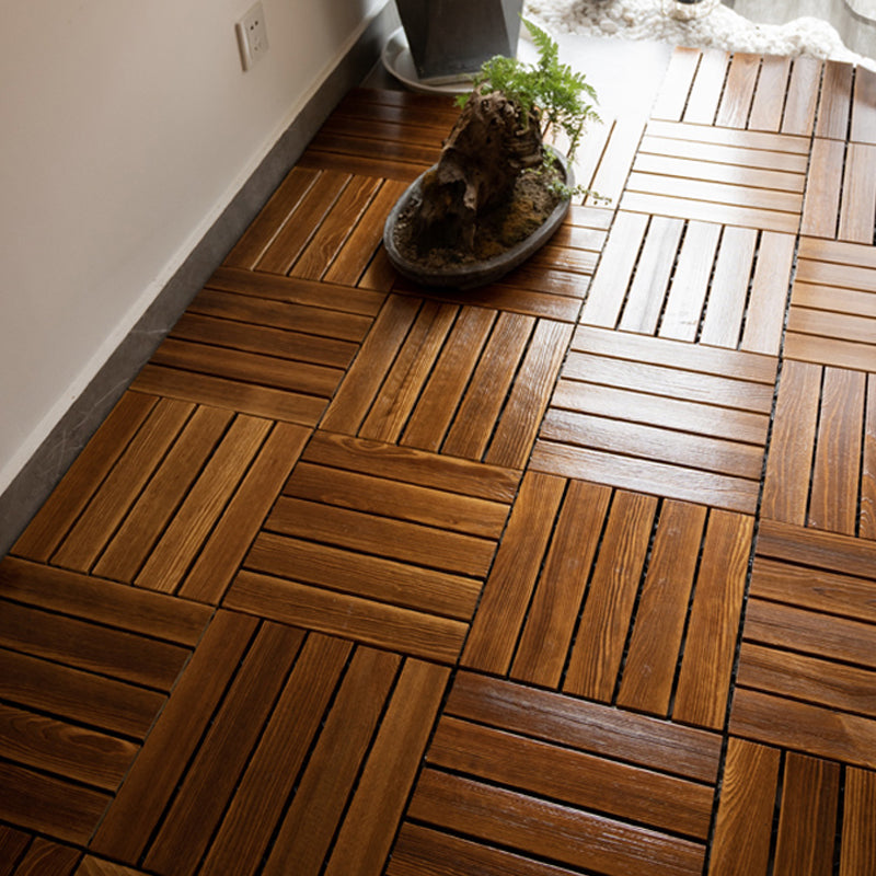 Tradition Water Resistant Floor Tile Smooth Click Lock Pine Wood for Living Room Amber Clearhalo 'Flooring 'Hardwood Flooring' 'hardwood_flooring' 'Home Improvement' 'home_improvement' 'home_improvement_hardwood_flooring' Walls and Ceiling' 7100631