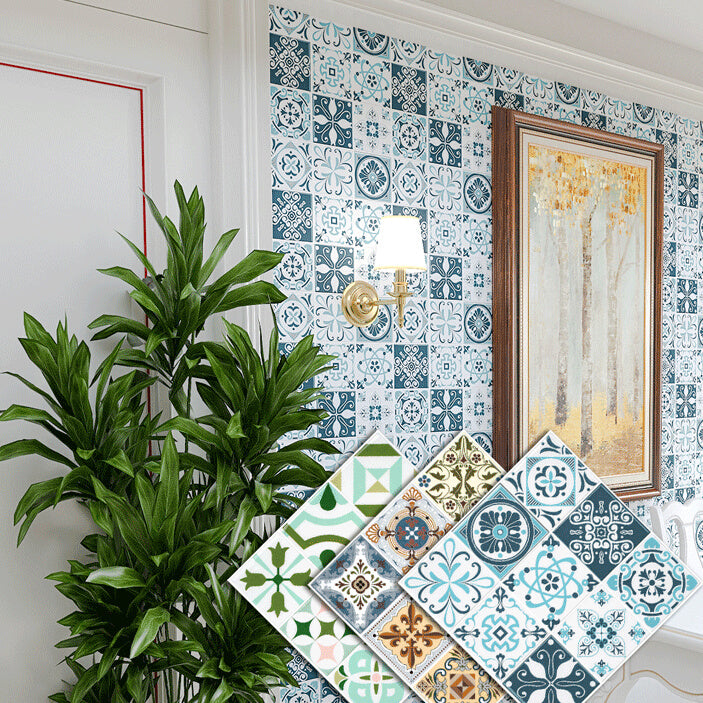 Plastic Peel & Stick Mosaic Tile Square Waterproof Peel and Stick Backsplash Clearhalo 'Flooring 'Home Improvement' 'home_improvement' 'home_improvement_peel_stick_blacksplash' 'Peel & Stick Backsplash Tile' 'peel_stick_blacksplash' 'Walls & Ceilings' Walls and Ceiling' 7100663