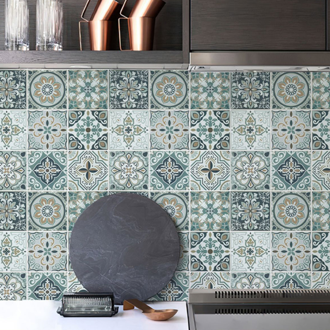 Plastic Peel & Stick Mosaic Tile Square Waterproof Peel and Stick Backsplash Clearhalo 'Flooring 'Home Improvement' 'home_improvement' 'home_improvement_peel_stick_blacksplash' 'Peel & Stick Backsplash Tile' 'peel_stick_blacksplash' 'Walls & Ceilings' Walls and Ceiling' 7100675