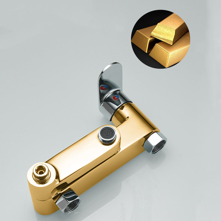 Modern Lever Handle Bath Faucet Trim Wall Mounted Bathtub Faucet Clearhalo 'Bathroom Remodel & Bathroom Fixtures' 'Bathtub Faucets' 'bathtub_faucets' 'Home Improvement' 'home_improvement' 'home_improvement_bathtub_faucets' 7100879