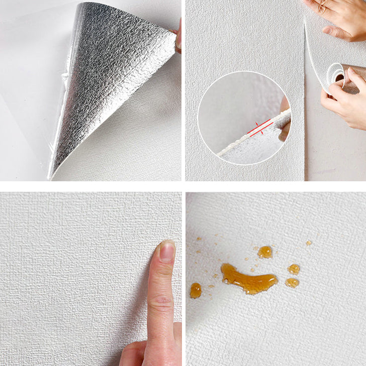 Water Proof Pearl Wainscoting PVC Wall Access Panel Peel and Stick Foam Baseboard Clearhalo 'Flooring 'Home Improvement' 'home_improvement' 'home_improvement_wall_paneling' 'Wall Paneling' 'wall_paneling' 'Walls & Ceilings' Walls and Ceiling' 7100910