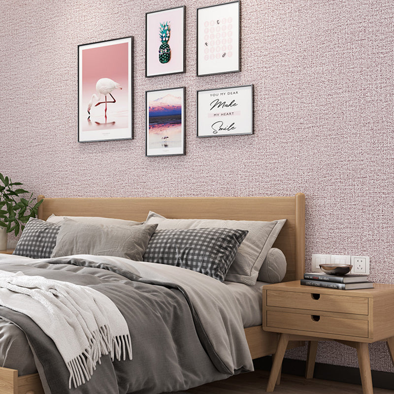 Water Proof Pearl Wainscoting PVC Wall Access Panel Peel and Stick Foam Baseboard Pink Linen Clearhalo 'Flooring 'Home Improvement' 'home_improvement' 'home_improvement_wall_paneling' 'Wall Paneling' 'wall_paneling' 'Walls & Ceilings' Walls and Ceiling' 7100918