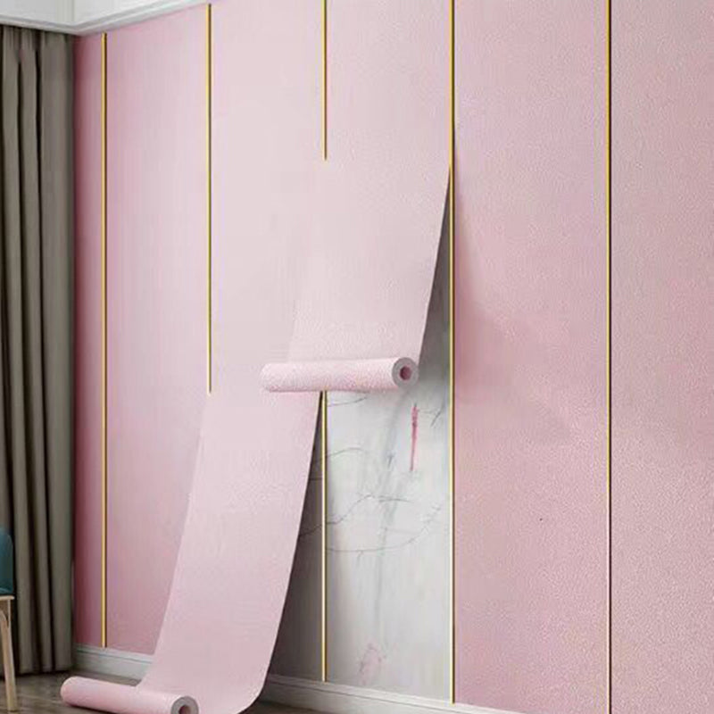 Water Proof Pearl Wainscoting PVC Wall Access Panel Peel and Stick Foam Baseboard Pink Diatom Mud Clearhalo 'Flooring 'Home Improvement' 'home_improvement' 'home_improvement_wall_paneling' 'Wall Paneling' 'wall_paneling' 'Walls & Ceilings' Walls and Ceiling' 7100922