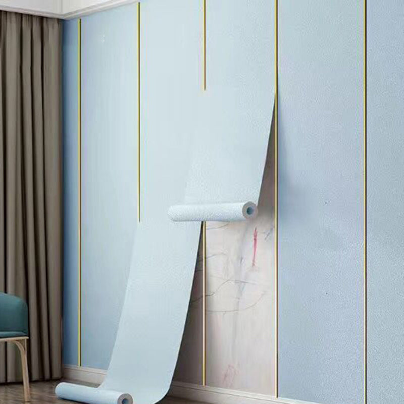 Water Proof Pearl Wainscoting PVC Wall Access Panel Peel and Stick Foam Baseboard Light Blue Diatom Mud Clearhalo 'Flooring 'Home Improvement' 'home_improvement' 'home_improvement_wall_paneling' 'Wall Paneling' 'wall_paneling' 'Walls & Ceilings' Walls and Ceiling' 7100923