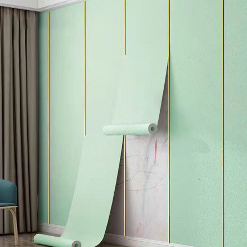 Water Proof Pearl Wainscoting PVC Wall Access Panel Peel and Stick Foam Baseboard Light Green Diatom Mud Clearhalo 'Flooring 'Home Improvement' 'home_improvement' 'home_improvement_wall_paneling' 'Wall Paneling' 'wall_paneling' 'Walls & Ceilings' Walls and Ceiling' 7100928