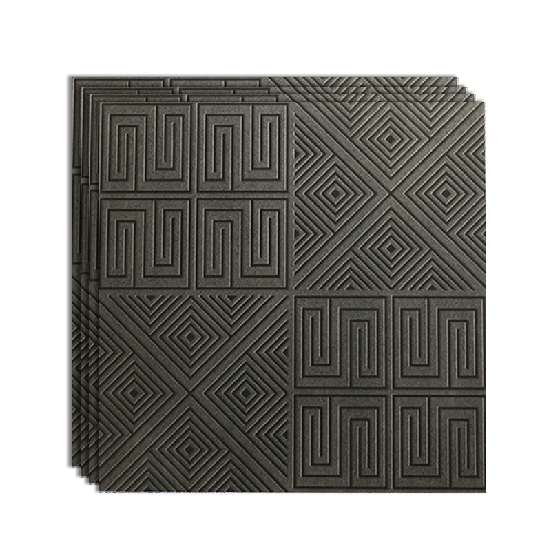 Modern Outdoor Floor Tile Square Straight Edge Vintage Floor Tile Dark Heather Gray Clearhalo 'Floor Tiles & Wall Tiles' 'floor_tiles_wall_tiles' 'Flooring 'Home Improvement' 'home_improvement' 'home_improvement_floor_tiles_wall_tiles' Walls and Ceiling' 7100958