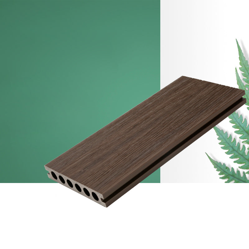 Embossed Patio Flooring Tiles Nailed Deck Tile Kit Outdoor Patio Black Walnut Clearhalo 'Home Improvement' 'home_improvement' 'home_improvement_outdoor_deck_tiles_planks' 'Outdoor Deck Tiles & Planks' 'Outdoor Flooring & Tile' 'Outdoor Remodel' 'outdoor_deck_tiles_planks' 7101193