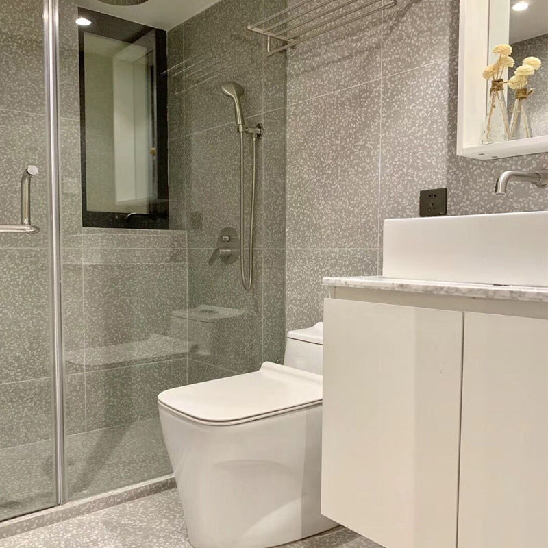 Bathroom Floor Wall Tile Ceramic Square Terrazzo Indoor Tile Clearhalo 'Floor Tiles & Wall Tiles' 'floor_tiles_wall_tiles' 'Flooring 'Home Improvement' 'home_improvement' 'home_improvement_floor_tiles_wall_tiles' Walls and Ceiling' 7101713