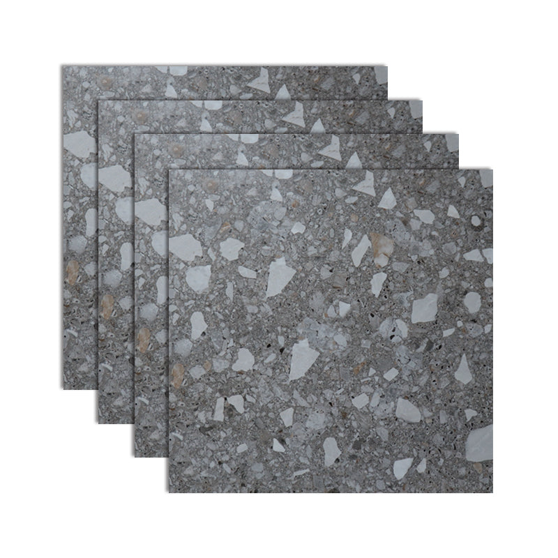 Bathroom Floor Wall Tile Ceramic Square Terrazzo Indoor Tile 31"L x 31"W 8 Pieces Clearhalo 'Floor Tiles & Wall Tiles' 'floor_tiles_wall_tiles' 'Flooring 'Home Improvement' 'home_improvement' 'home_improvement_floor_tiles_wall_tiles' Walls and Ceiling' 7101730