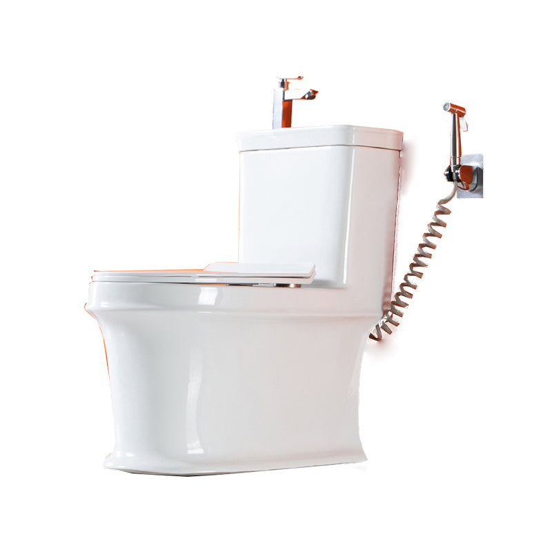 Modern Ceramic Toilet Bowl Floor Mounted Urine Toilet with Seat for Washroom Clearhalo 'Bathroom Remodel & Bathroom Fixtures' 'Home Improvement' 'home_improvement' 'home_improvement_toilets' 'Toilets & Bidets' 'Toilets' 7105315