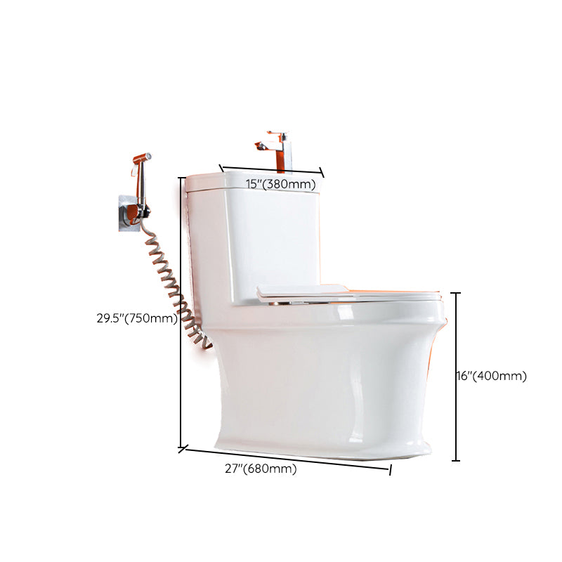 Modern Ceramic Toilet Bowl Floor Mounted Urine Toilet with Seat for Washroom Clearhalo 'Bathroom Remodel & Bathroom Fixtures' 'Home Improvement' 'home_improvement' 'home_improvement_toilets' 'Toilets & Bidets' 'Toilets' 7105322