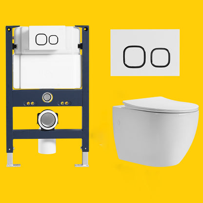 Contemporary One Piece Toilet Bowl Wall Hung Urine Toilet for Bathroom 14"L x 20"W x 14"H Toilet with Low Tanker Clearhalo 'Bathroom Remodel & Bathroom Fixtures' 'Home Improvement' 'home_improvement' 'home_improvement_toilets' 'Toilets & Bidets' 'Toilets' 7105328