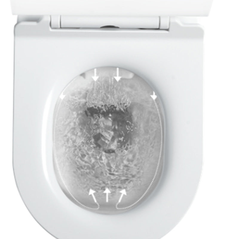 Contemporary One Piece Toilet Bowl Wall Hung Urine Toilet for Bathroom Clearhalo 'Bathroom Remodel & Bathroom Fixtures' 'Home Improvement' 'home_improvement' 'home_improvement_toilets' 'Toilets & Bidets' 'Toilets' 7105339