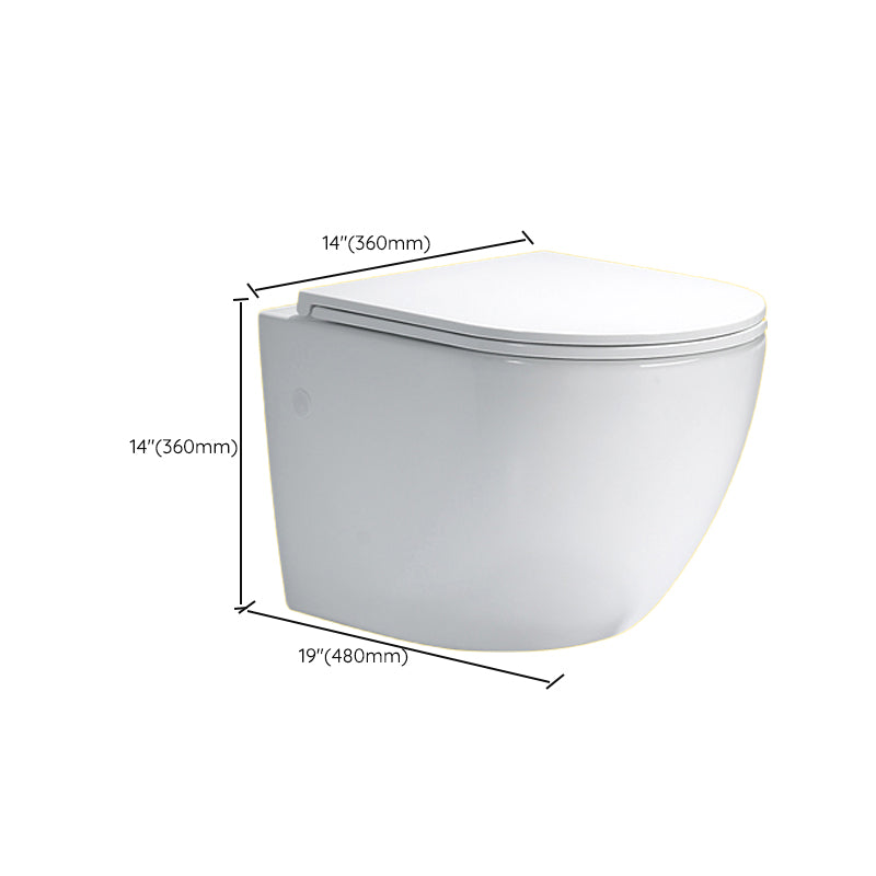 Contemporary One Piece Toilet Bowl Wall Hung Urine Toilet for Bathroom Clearhalo 'Bathroom Remodel & Bathroom Fixtures' 'Home Improvement' 'home_improvement' 'home_improvement_toilets' 'Toilets & Bidets' 'Toilets' 7105350