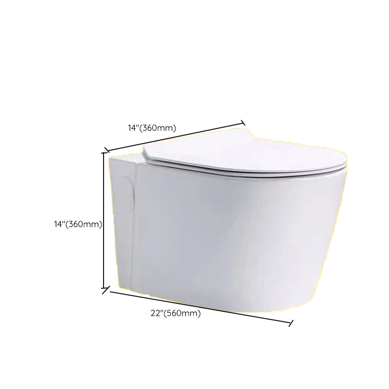 Contemporary One Piece Toilet Bowl Wall Hung Urine Toilet for Bathroom Clearhalo 'Bathroom Remodel & Bathroom Fixtures' 'Home Improvement' 'home_improvement' 'home_improvement_toilets' 'Toilets & Bidets' 'Toilets' 7105351